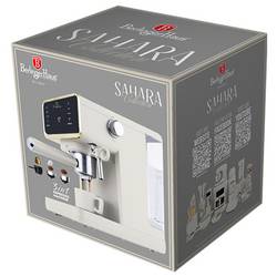 BerlingerHaus Kávovar Sahara 950 W kompatibilní s E.S.E. Pad, displej, s ohřívačem šálků