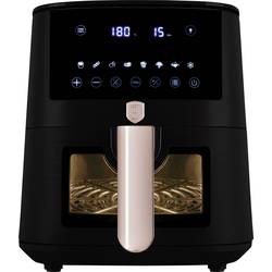 BerlingerHaus BH9488 horkovzdušná fritéza 5 l 1 400 W nepřilnavý povlak, horkovzdušný, Kontrolní okénko, funkce časovače, Digitální časovač černá, růžovozlatá