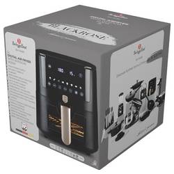 BerlingerHaus BH9488 horkovzdušná fritéza 5 l 1 400 W nepřilnavý povlak, horkovzdušný, Kontrolní okénko, funkce časovače, Digitální časovač černá, růžovozlatá