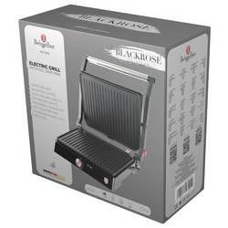 BerlingerHaus BH/9492 elektrický gril, kontaktní gril, černá, růžová