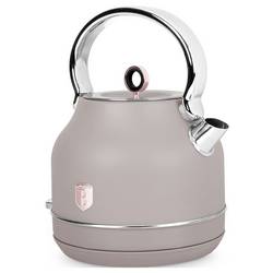 BerlingerHaus rychlovarná konvice, bez BPA, Cool touch pouzdro, ochrana proti přehřátí, tmavě šedá (taupe), BH9514