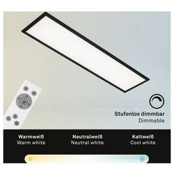 Briloner Piatto 7167015 LED panel 24 W teplá bílá, studená bílá černá