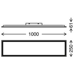 Briloner Piatto 7167015 LED panel 24 W teplá bílá, studená bílá černá