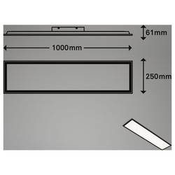 Briloner Piatto 7167015 LED panel 24 W teplá bílá, studená bílá černá