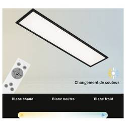Briloner Piatto 7167015 LED panel 24 W teplá bílá, studená bílá černá