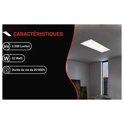 Briloner SIMPLE 7067016 LED panel 22 W neutrální bílá bílá