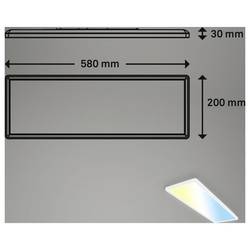 Briloner SLIM 7403016 LED panel 23 W teplá bílá, neutrální bílá, studená bílá bílá