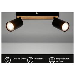 Briloner TIB 2172024 stropní lampa LED GU10 9 W černá, dřevo
