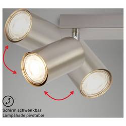 Briloner TIB 2172022 stropní lampa LED GU10 9 W niklová (matná)