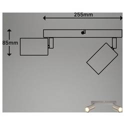 Briloner TIB 2172022 stropní lampa LED GU10 9 W niklová (matná)