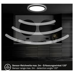Briloner 7525415 MOVE stropní svítidlo s PIR senzorem LED LED 18 W černá