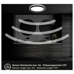 Briloner 7524415 MOVE stropní svítidlo s PIR senzorem LED LED 15 W černá
