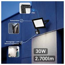 Briloner VARO 4054015 venkovní nástěnné LED osvětlení 30 W Barvy světla (LED svítidlo): neutrální bílá