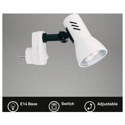 Briloner PILO nástěnné světlo E14 25 W bílá