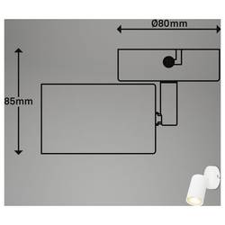 Briloner TIB 2172016 nástěnné světlo GU10 9 W LED bílá