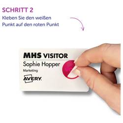 Avery-Zweckform 4852E-THR štítek se jménem (š x v) 22 mm x 22 mm 1000 ks