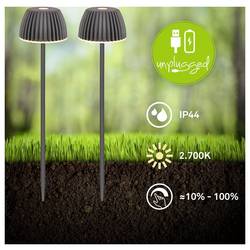 Briloner 7678025 Riffle Nano zahradní osvětlení LED LED 1.5 W antracitová