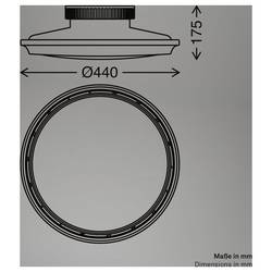 Briloner 3973016 DISON stropní svítidlo LED LED 41.5 W bílá