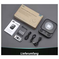 August SE15B MP3 přehrávač černá Bluetooth, reproduktor