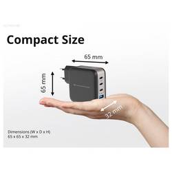 Conceptronic ALTHEA18B 100W 4-Port GaN USB PD Charger USB nabíječka, USB A, 3x USB-C®, černá