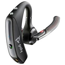 HP Poly Voyager5200 Office Headset do uší (In Ear) Bluetooth®, Bez kabelu černá se základní stanicí Bluetooth®