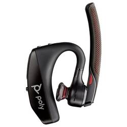 HP Poly Voyager5200 Office Headset do uší (In Ear) Bluetooth®, Bez kabelu černá se základní stanicí Bluetooth®