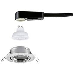 Paulmann 94948 LED vestavné svítidlo, LED, GU10, 4 W, železo (kartáčované)