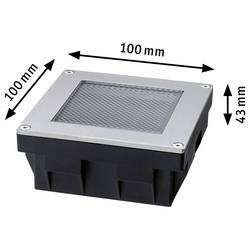 Paulmann 95743 Solární LED vestavné podlahové svítidlo Energetická třída (EEK2021): A (A - G) 0.11 W železo (kartáčované)