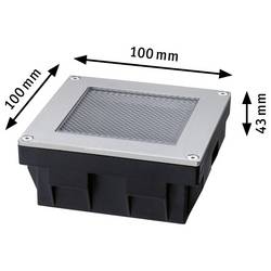 Paulmann 95742 Solární LED vestavné podlahové svítidlo Energetická třída (EEK2021): A (A - G) 0.11 W teplá bílá železo (kartáčované)