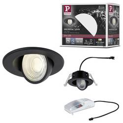 Paulmann 92413 LED vestavné svítidlo, LED, 5 W, 8 W, černá (matná)