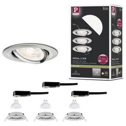 Paulmann 92327 LED vestavné svítidlo, LED, GU10, 4.9 W, železo (kartáčované)