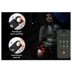 Sygonix kapesní alarm černá s LED 130 dB SY-7187884