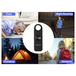 Sygonix kapesní alarm černá s LED 130 dB SY-7187884