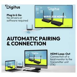 Digitus USB-A, USB 1.1, HDMI™, HDMI® vstup 100 m