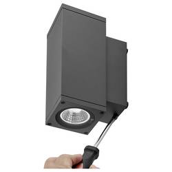 Deko Light ShoreLine Pro Square Up+Down 731209 Nástěnné svítidlo 7.5 W LED šedá grafit (RAL 7024)