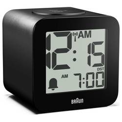 Braun 60077 budík černá velký displej
