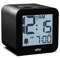 Braun 60077 budík černá velký displej