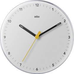 Braun 67683 Quartz nástěnné hodiny 230 mm , Aktivní bílá (matná), tiché hodiny (bez tikání)