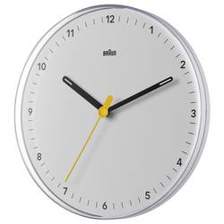 Braun 67683 Quartz nástěnné hodiny 230 mm , Aktivní bílá (matná), tiché hodiny (bez tikání)