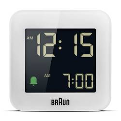 Braun BC08W-DCF DCF budík bílá