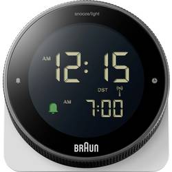 Braun BC24W-DCF DCF budík černá, bílá