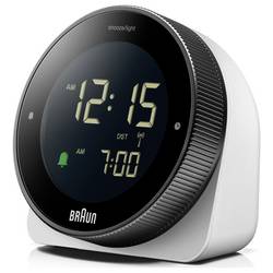 Braun BC24W-DCF DCF budík černá, bílá