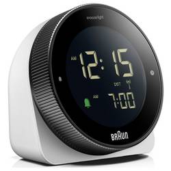 Braun BC24W-DCF DCF budík černá, bílá