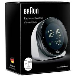 Braun BC24W-DCF DCF budík černá, bílá