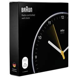 Braun 67684 DCF nástěnné hodiny 230 mm , černá