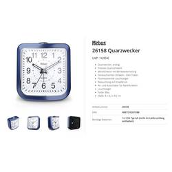 Mebus 26158 Quartz budík modrá