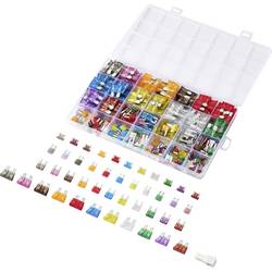TRU COMPONENTS 360pcs fuse kitTC-14382272 Bezpečnostní sada, 32 V/DC, 2 A, 3 A, 5 A, 7.5 A, 10 A, 15 A, 20 A, 25 A, 30 A, 35 A, 40 A, 1 ks
