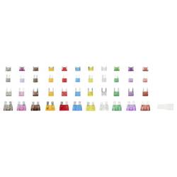 TRU COMPONENTS 360pcs fuse kitTC-14382272 Bezpečnostní sada, 32 V/DC, 2 A, 3 A, 5 A, 7.5 A, 10 A, 15 A, 20 A, 25 A, 30 A, 35 A, 40 A, 1 ks