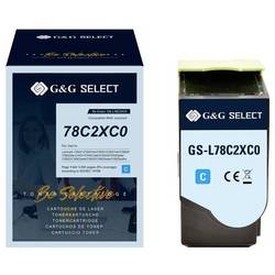 G&G Toner náhradní Lexmark 78C2XC0 kompatibilní azurová 5000 Seiten GS-L78C2XC0