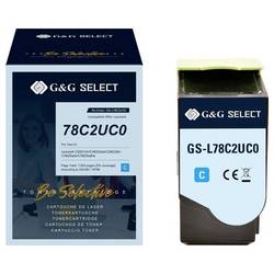 G&G Toner náhradní Lexmark 78C2UC0 kompatibilní azurová 7000 Seiten GS-L78C2UC0